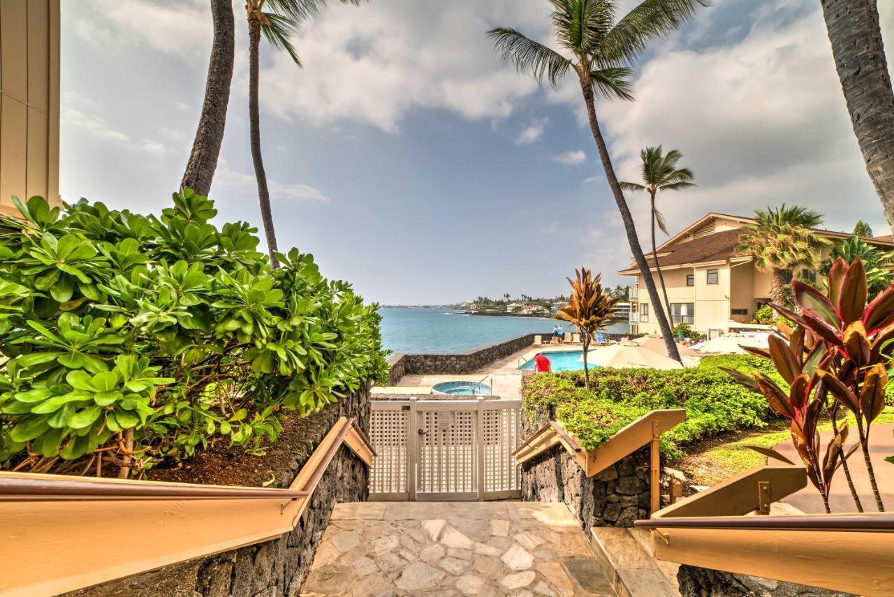 Oceanfront Kailua-Kona Townhome With Pool And Views! エクステリア 写真