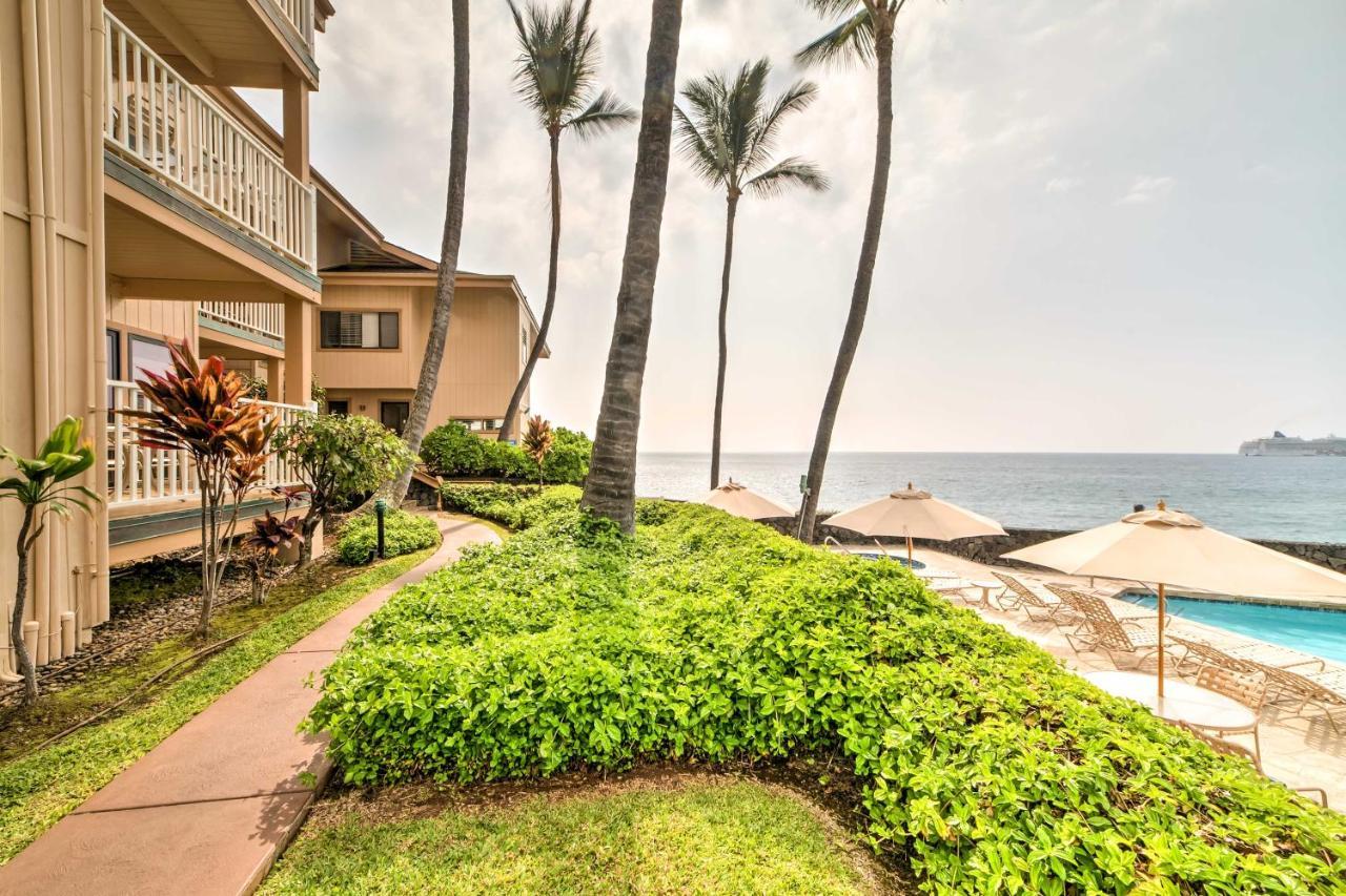 Oceanfront Kailua-Kona Townhome With Pool And Views! エクステリア 写真